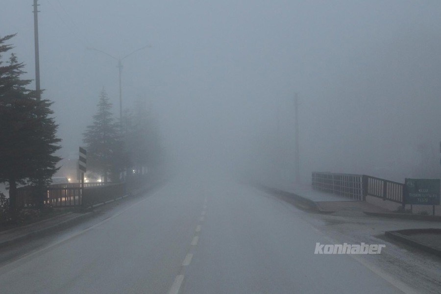 Yoğun Sis Nedeniyle Konya