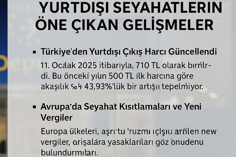 2025 Yılında Yurtdışı Seyahatlerinde Öne Çıkan Gelişmeler